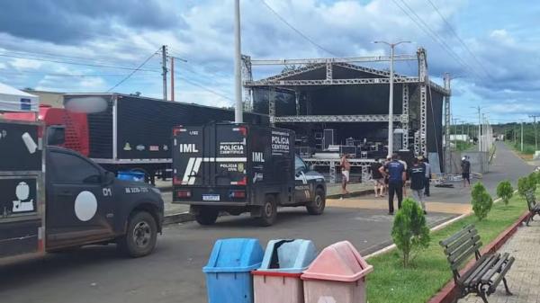 Trabalhador morre ap&oacute;s choque el&eacute;trico ao desmontar palco no interior do PI.(Imagem:Reprodu&ccedil;&atilde;o/PM-PI)