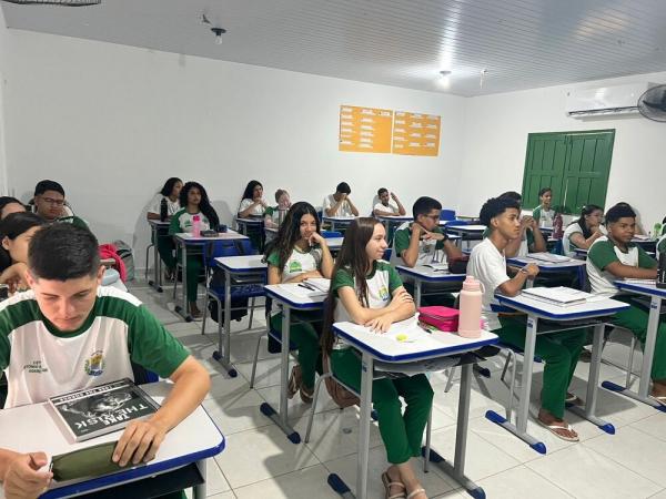 Estudantes de Buriti dos Montes utilizam a música como aliada para o sucesso no Saeb(Imagem: Ascom Seduc)