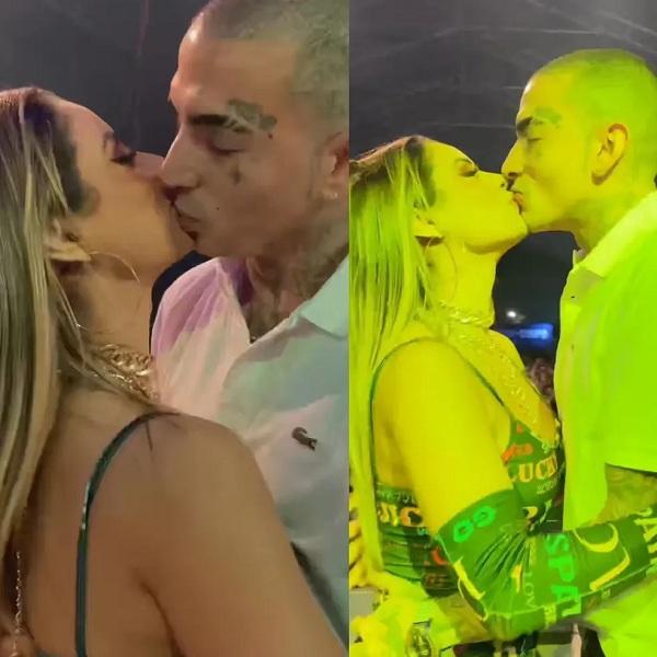 Lexa e Guimê se beijam em show após reatarem casamento.(Imagem:Reprodução/Instagram)