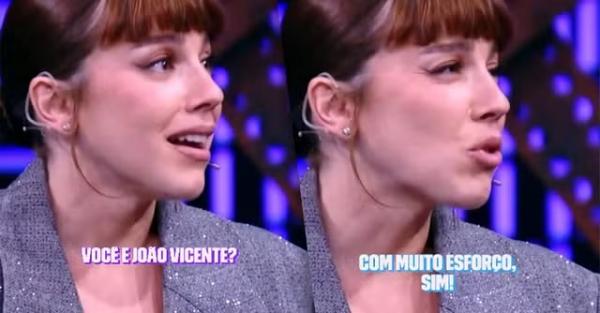 Alice Wegmann responde se voltaria a viver uma história de amor com João Vicente de Castro:
