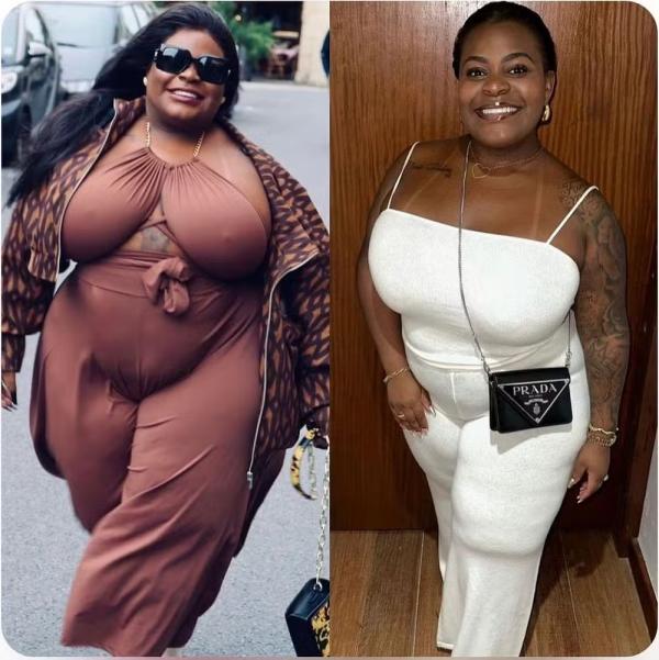 Jojo Todynho antes e depois de eliminar 35 quilos.(Imagem: Reprodução/Instagram)