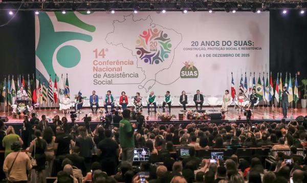 O Presidente Lula participa da 14ª Conferência Nacional de Assistência Social.(Imagem:Valter Campanato/Agência Brasil)