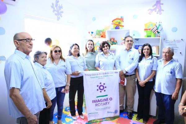 Nova brinquedoteca é inaugurada em hospital de Barão de Grajaú com doação do Rotary Club local.(Imagem:Divulgação)