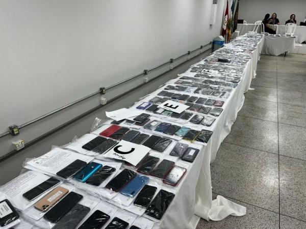 A SSP convoca as pessoas para a restituição dos aparelhos celulares, oriundos de furtos e roubos no Piauí.(Imagem:Divulgação)