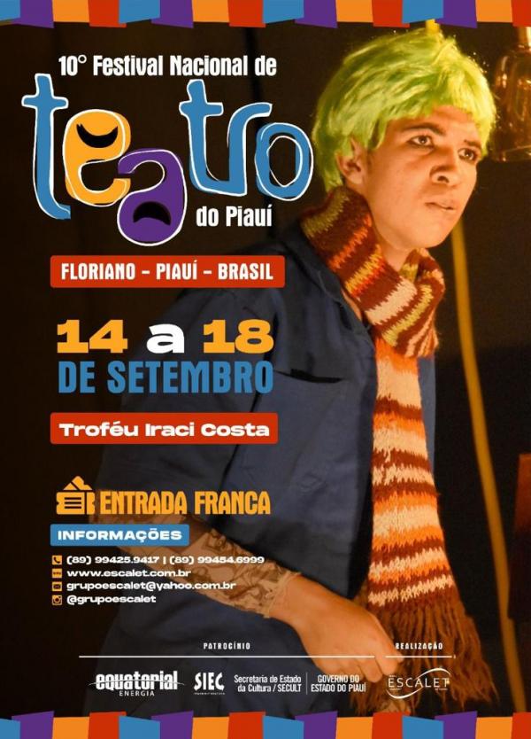  Inicia hoje o 10º Festival Nacional de Teatro do Piauí(Imagem:Divulgação)