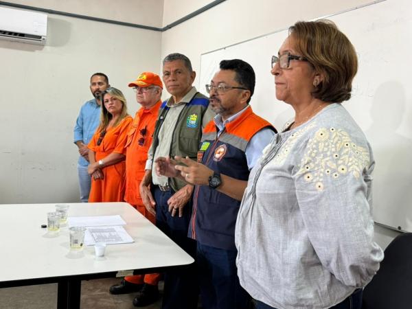Reuni&atilde;o contou com a participa&ccedil;&atilde;o de representantes das prefeituras de Parna&iacute;ba, Lu&iacute;s Correia, Ilha Grande e Cajueiro da Praia(Imagem:Ascom SSP)