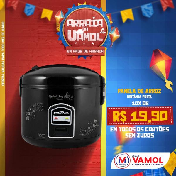 Confira o arraiá de ofertas da Lojas Vamol(Imagem:Divulgação)