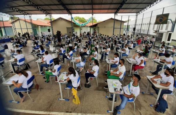 Pré-enem na estrada em Floriano(Imagem:Divulgação)