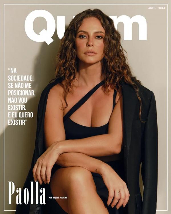 Paolla Oliveira é a capa de abril da Quem.(Imagem:Hugo Barbieri)