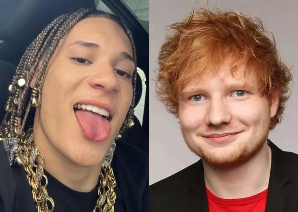 Chefin, rapper carioca de 18 anos, grava dueto com Ed Sheeran e inglês elogia: Espero te encontrar(Imagem:Reprodução)