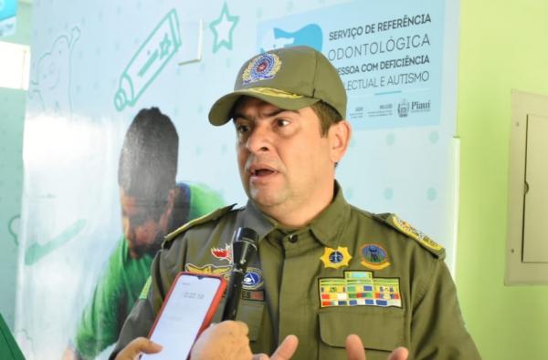 Coronel Scheiwann Lopes, comandante-geral da Polícia Militar do Piauí.(Imagem:Divulgação )