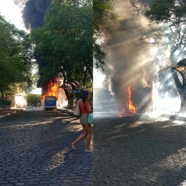 Família de jovem com autismo que ateou fogo em ônibus tenta tirá-lo de penitenciária, em Teresina(Imagem:Reprodução)