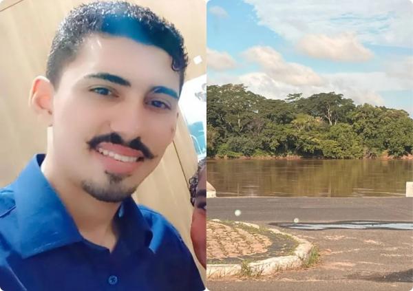 &Iacute;talo Roberto Nunes e Silva, de 27 anos, desapareceu ap&oacute;s cair da ponte.(Imagem:Corpo de Bombeiros de Timon)