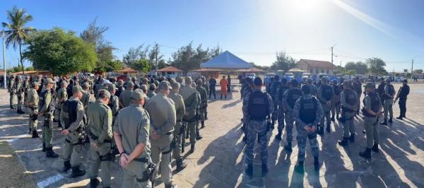 Segurança no Litoral do Piauí é reforçada e Posto de Comando é instalado.(Imagem:Divulgação/SSP-PI)