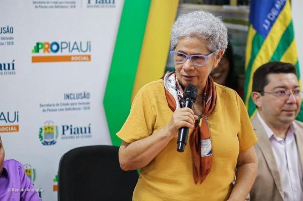 Secretária da Assistência Social, Trabalho e Direitos Humanos, Regina Sousa.(Imagem:Renato Andrade)