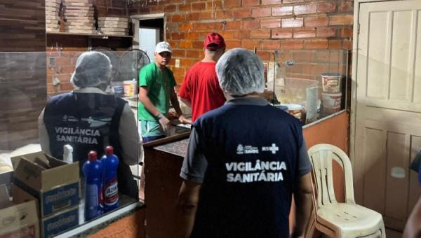 Vigil&acirc;ncia Sanit&aacute;ria de Floriano inspeciona pizzarias e refor&ccedil;a orienta&ccedil;&otilde;es sobre seguran&ccedil;a alimentar(Imagem:Secom)