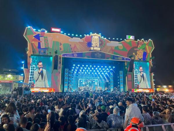 Show de Pablo no São João 2025 de Campina Grande.(Imagem:Erickson Nogueira/g1)