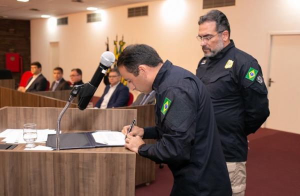 Bruno Dias toma posse como novo superintendente da PRF no Piauí.(Imagem:Divulgação/PRF)