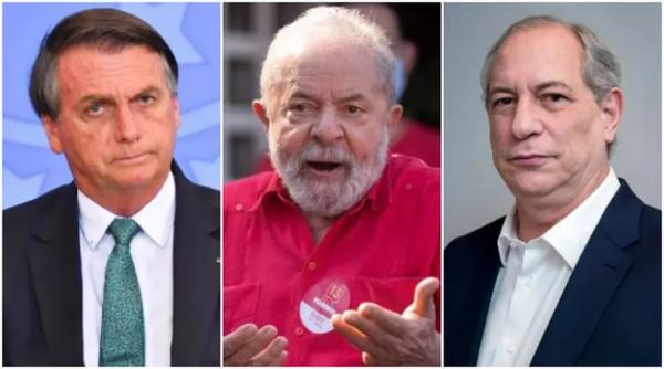 Bolsonaro, Lula e Ciro.(Imagem:Antonio Molina/Estadão Conteúdo; Marcelo Brandt/G1)