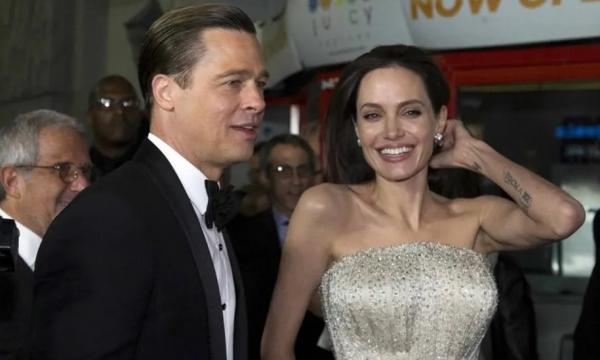 O ex-casal Brad Pitt e Angelina Jolie.(Imagem:AFP)