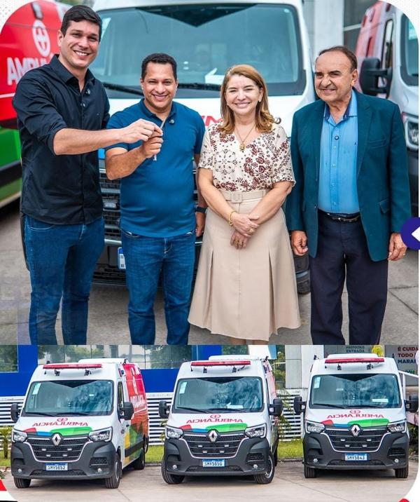 Barão de Grajaú recebe nova ambulância em parceria com o Governo do Maranhão.(Imagem:Reprodução/Instagram)