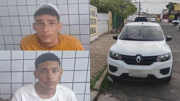Motorista de aplicativo &eacute; sequestrado e amarrado durante roubo no Piau&iacute;; criminosos foram presos.(Imagem:Reprodu&ccedil;&atilde;o/Pol&iacute;cia Militar do Piau&iacute;)
