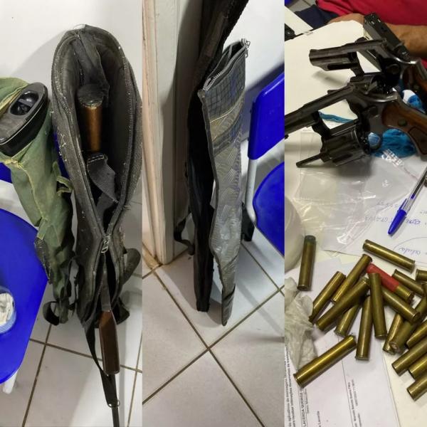  Armas foram apreendidas durante operação da Polícia Civil em São Raimundo Nonato, no Piauí.(Imagem:Divulgação/Polícia Civil )