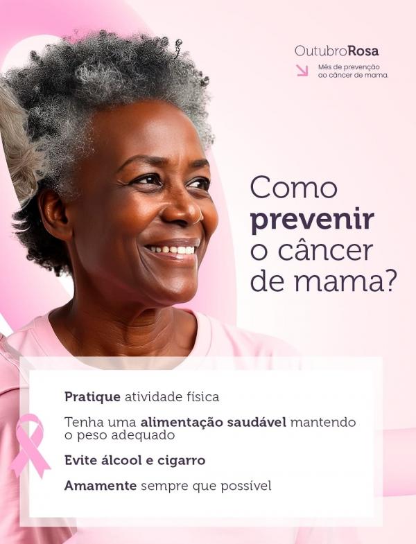 Secretaria Municipal de Saúde reforça cuidados no Outubro Rosa(Imagem:Secom)