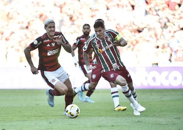 Pedro, Nino, Flamengo, Fluminense.(Imagem:André Durão)
