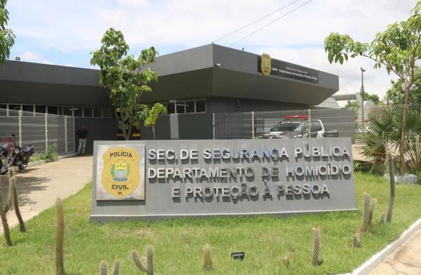 Departamento de Homicídio e Proteção à Pessoa (DHPP) em Teresina, Piauí.(Imagem:Lucas Marreiros/g1)
