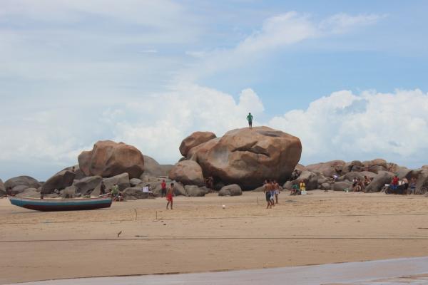 Praia da Pedra do Sal, em Parnaíba.(Imagem:Ellyo Teixeira / G1)