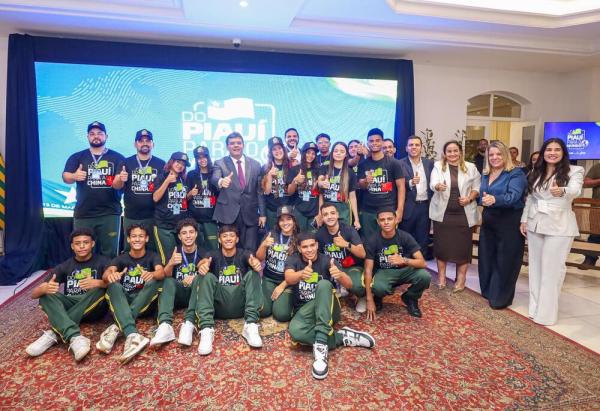 Programa do Piauí para o Mundo embarca estudantes da rede pública estadual para a China, nesta quarta-feira (19)(Imagem:Divulgação)
