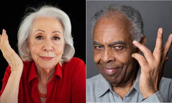 Fernanda Montenegro e Gilberto Gil(Imagem:Reprodução)