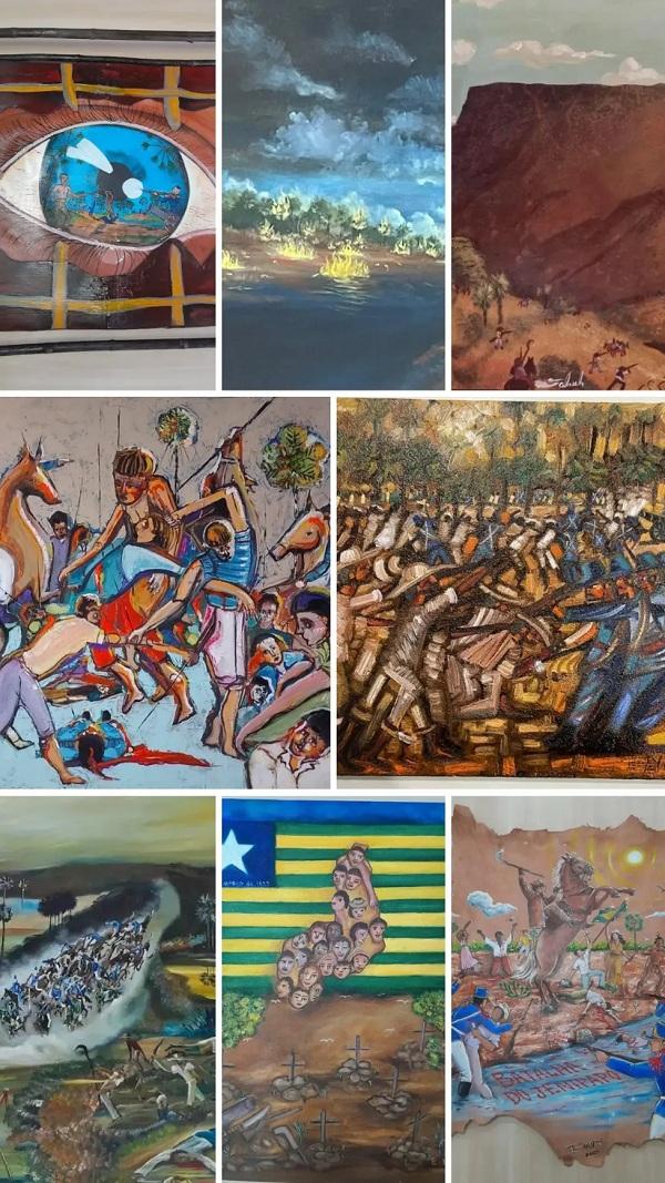  Conselho de Cultura do Piauí abre votação popular para selecionar pintura representativa da Batalha do Jenipapo; prêmio de R$ 8 mil.(Imagem: Reprodução )