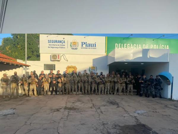  Polícia cumpre mandados e prende suspeitos de roubo e tráfico de drogas durante operação em Luzilândia.(Imagem:Divulgação )