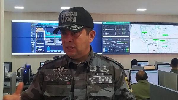  Coronel Scheiwann Lopes, comandante geral da Polícia Militar do Piauí.(Imagem:Andrê Nascimento/ g1 PI )