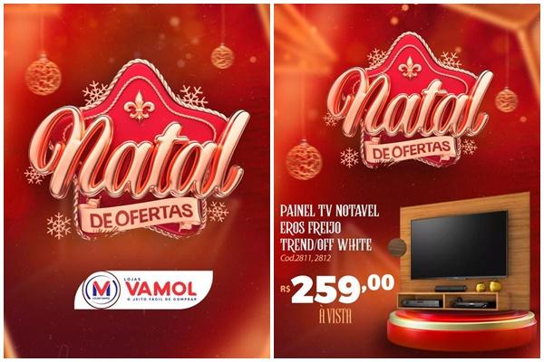 Loja Vamol está com mega promoção para decorar e equipar sua casa neste final de ano(Imagem:Divulgação)