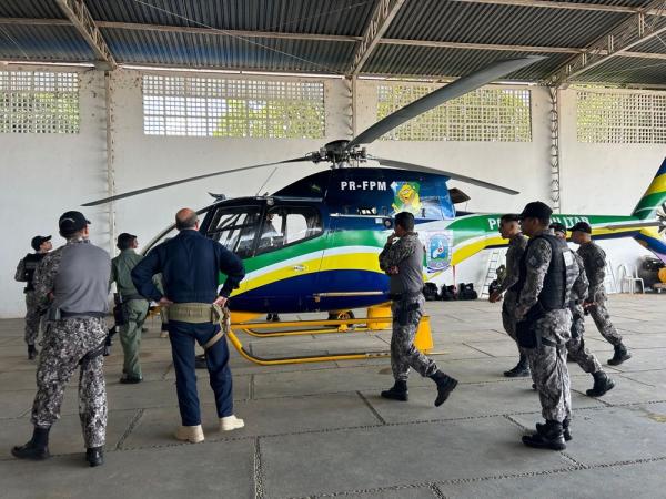 Polícia Militar conta com três helicópteros para reforçar o policiamento aéreo no Piauí.(Imagem:Divulgação)