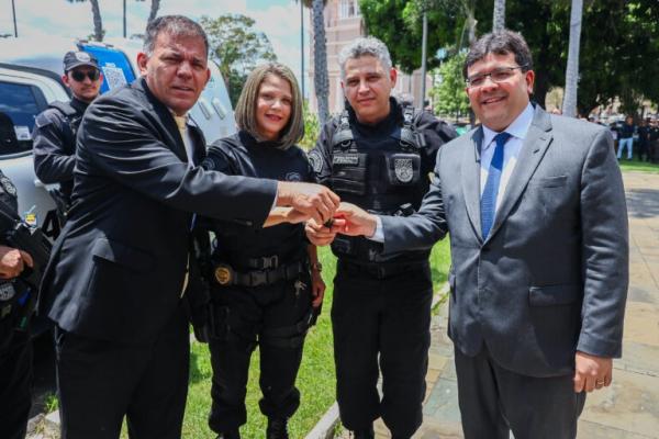 Promoção dos Policiais Penais da Secretaria de Justiça e entrega de viaturas.(Imagem:Gabriel Paulino)