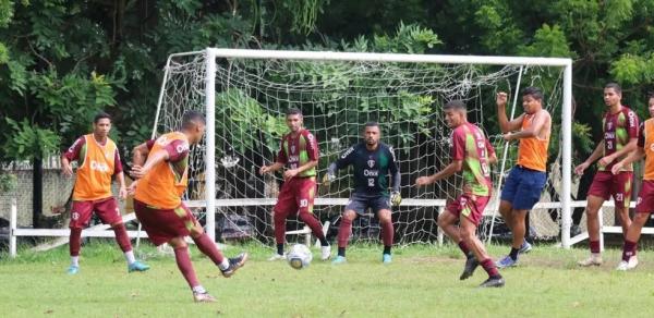  Treino rachão Fluminense-PI - 17.02.23.(Imagem: Júlio Costa / ge )