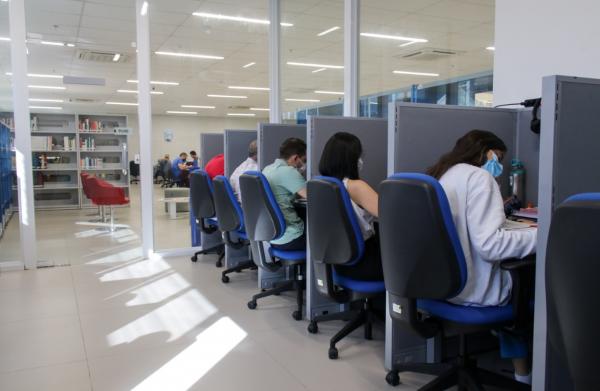 Biblioteca do Sesc Cajuína(Imagem:Divulgação)