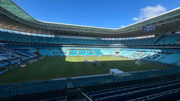 Arena do Gr&ecirc;mio para jogo com o Coritiba.(Imagem:Esther Fischborn)
