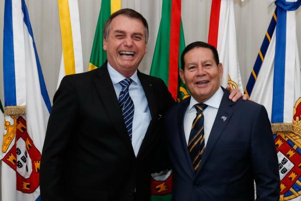 Presidente Jair Bolsonaro e seu vice Hamilton Mourão(Imagem:Divulgação)
