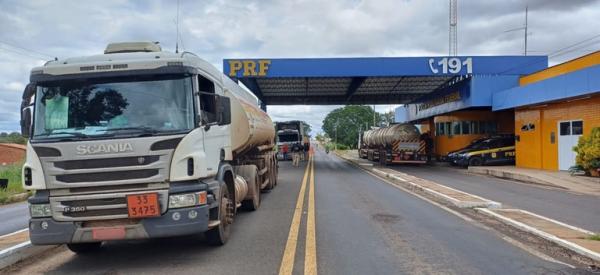PRF de Floriano realiza operação de fiscalização de produtos perigosos com foco na capacitação do efetivo.(Imagem:Divulgação/PRF)