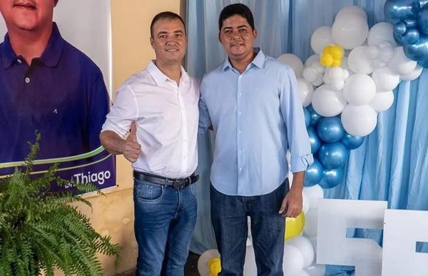 Thiago Damasceno Ribeiro Santana, prefeito eleito de São Lourenço do Piauí, e vice, Neném.(Imagem:Divulgação/ redes sociais)