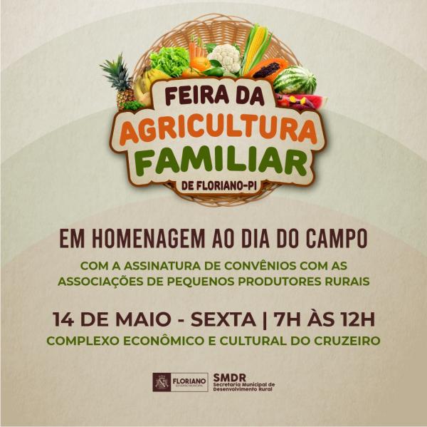 Feira da Agricultura Familiar acontece nesta sexta em Floriano(Imagem:Divulgação)