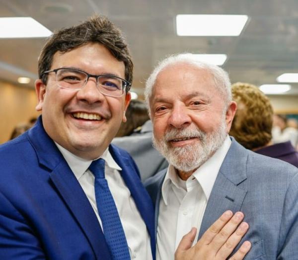 Governador Rafael Fonteles e o presidente Lula.(Imagem:Divulgação)