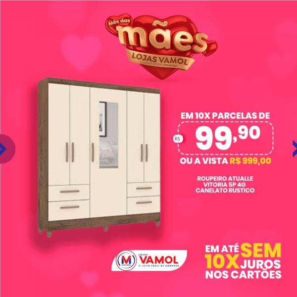 Lojas Vamol prepara um show de ofertas para o Dia das Mães, confira(Imagem:Divulgação)