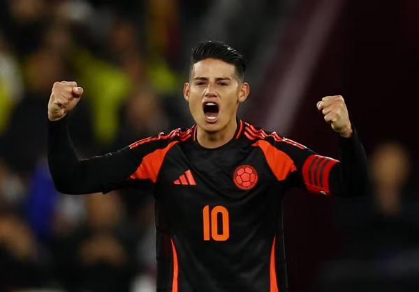 James Rodríguez entrou no intervalo e foi um dos destaques da Colômbia contra a Espanha.(Imagem:Reuters/Matthew Childs)