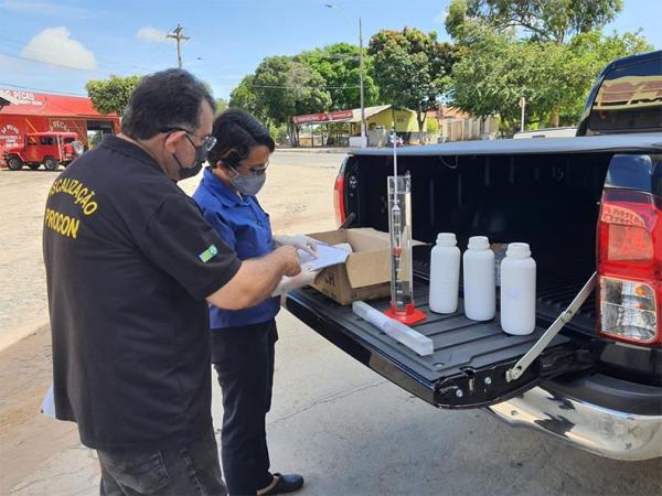 Procon flagra preço do diesel a R$ 8,89 em Teresina e fiscaliza distribuidoras.(Imagem:Procon)